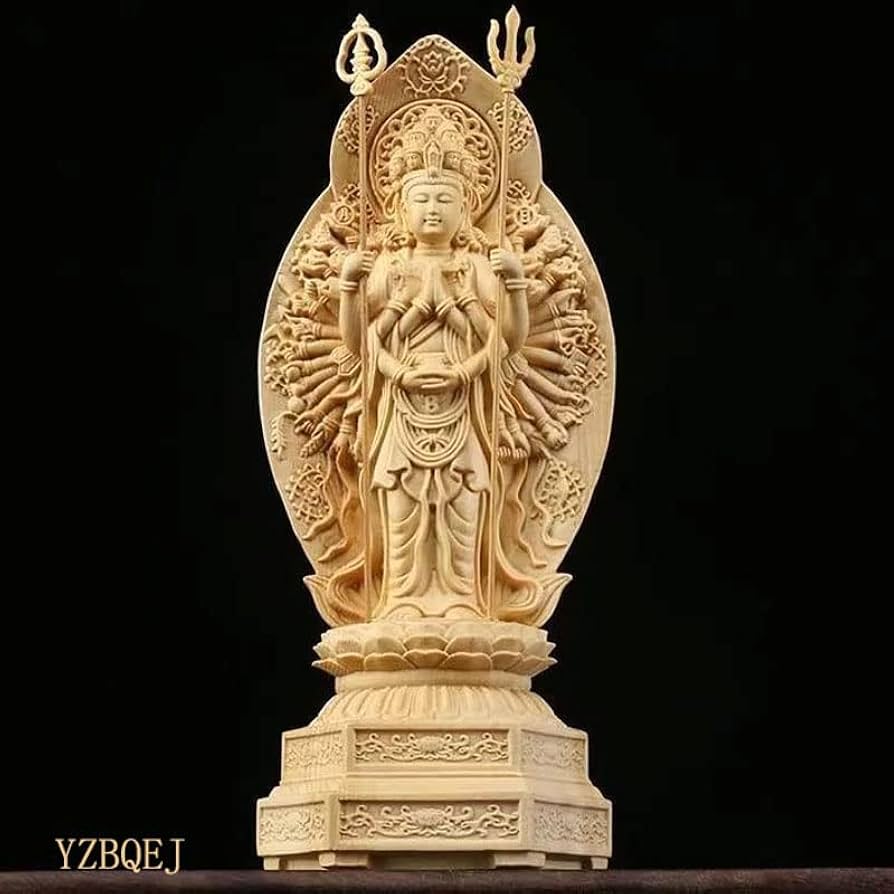 木彫仏像 千手観音 千手観世音菩薩 仏像 木彫 ヒノキ 仏像 販売 龍祥-Ryusho- | 仏像や木彫り・縁起物などの販売